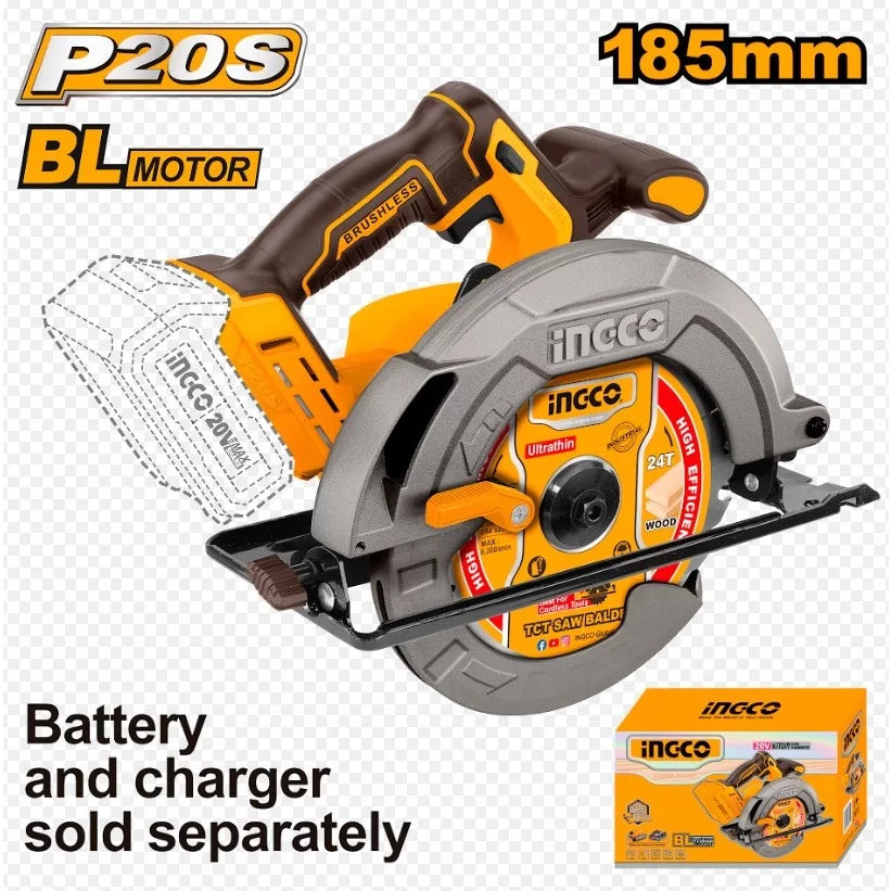 Ingco 20v cordless Circular Saw CSLI1851 | Zakamlova Hardware Store