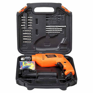 BLACK & DECKER HAMMER DRILL KIT 13MM HD555K50