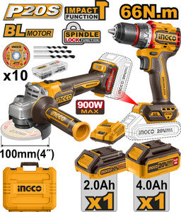 Ingco cordless 2pcs combo kit ckli2027310