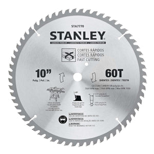 STANLEY STA7770 10'' 60T Mitre Saw Blade