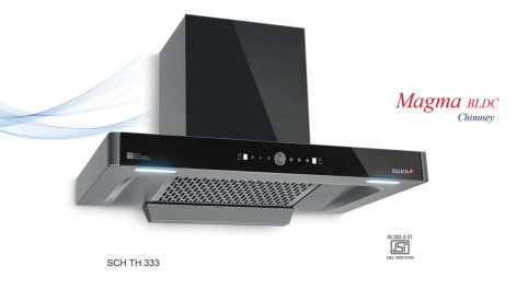 Sujata Magma Black Chimney Auto clean