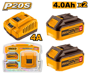 Ingco Lithium-Ion Battery pack 20V 4.0AH FBCPK1424