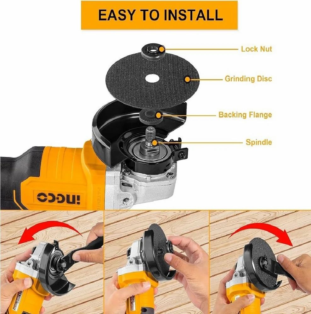 INGCO Cordless Impact Drill, Brushless Motor, 66 Nm, 22+1+1, with Drill Bits, with 2 pcs Batteries and Charger