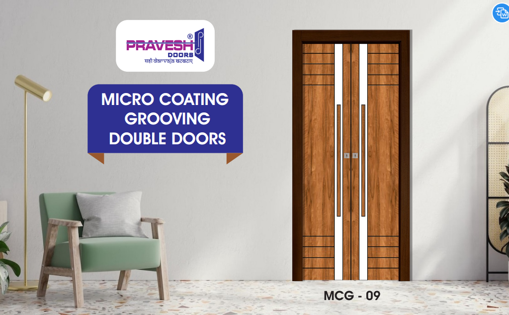 Pravesh Membrane Double Doors MCG09