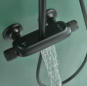 Shower Set Black Matt