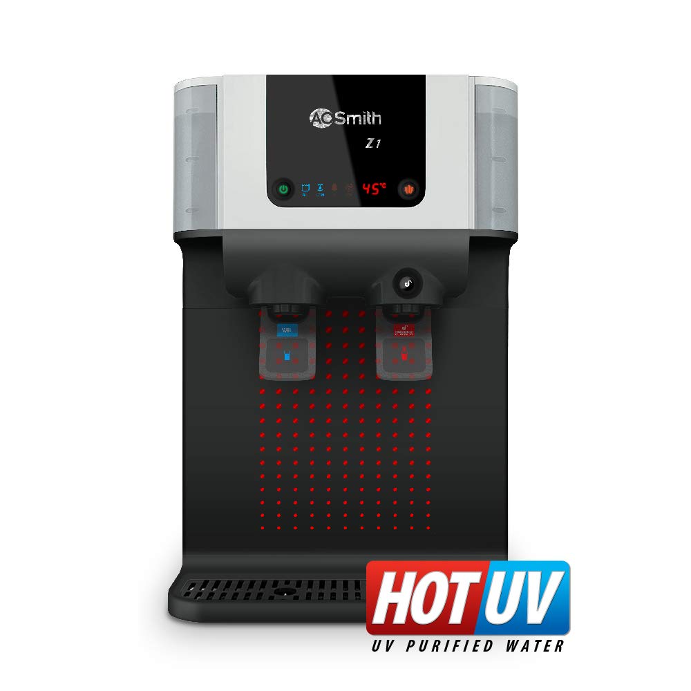 A.O.Smith Z1 UV 10 Litre Wall Mountable, Table UV Black 10 Litre Water  Purifier | Zakamlova Hardware Store