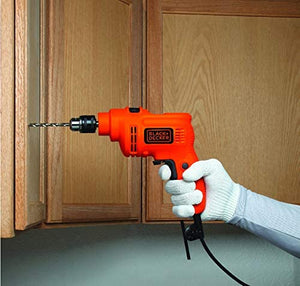 Black+Decker KR5010V 550 Watt 10mm Variable Speed Hammer Drill 