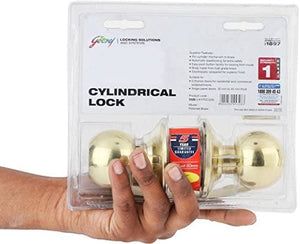 GODREJ LOCKS 5328 Brass Cylindrical lock