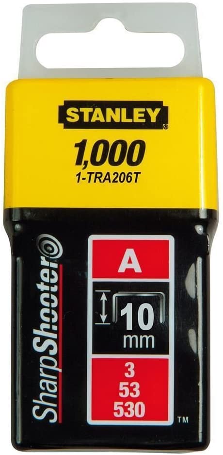 Stanley Tra206T 3/8 Inch Light Duty Staples, Pack of 1000