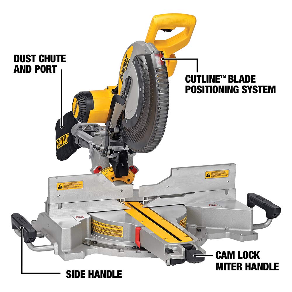 DEWALT DWS780 1675Watt 305mm Compound Slide Mitre Saw