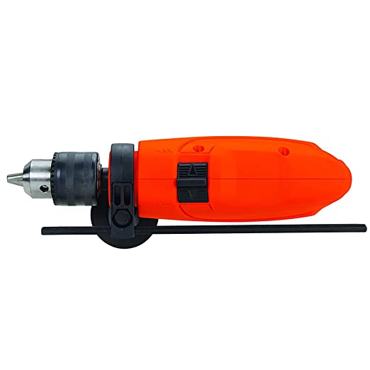 BLACK+DECKER HD555 550W 13mm Variable Speed Reversible Hammer Drill Machine/Driver (HD555-IN,orange)