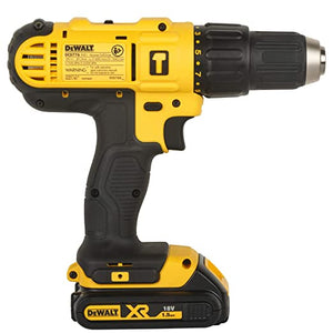DEWALT DCD776S2 18V 13mm XR Lithium-Ion Cordless Hammer Drill/Driver with 2x1.5 Ah Batteries included