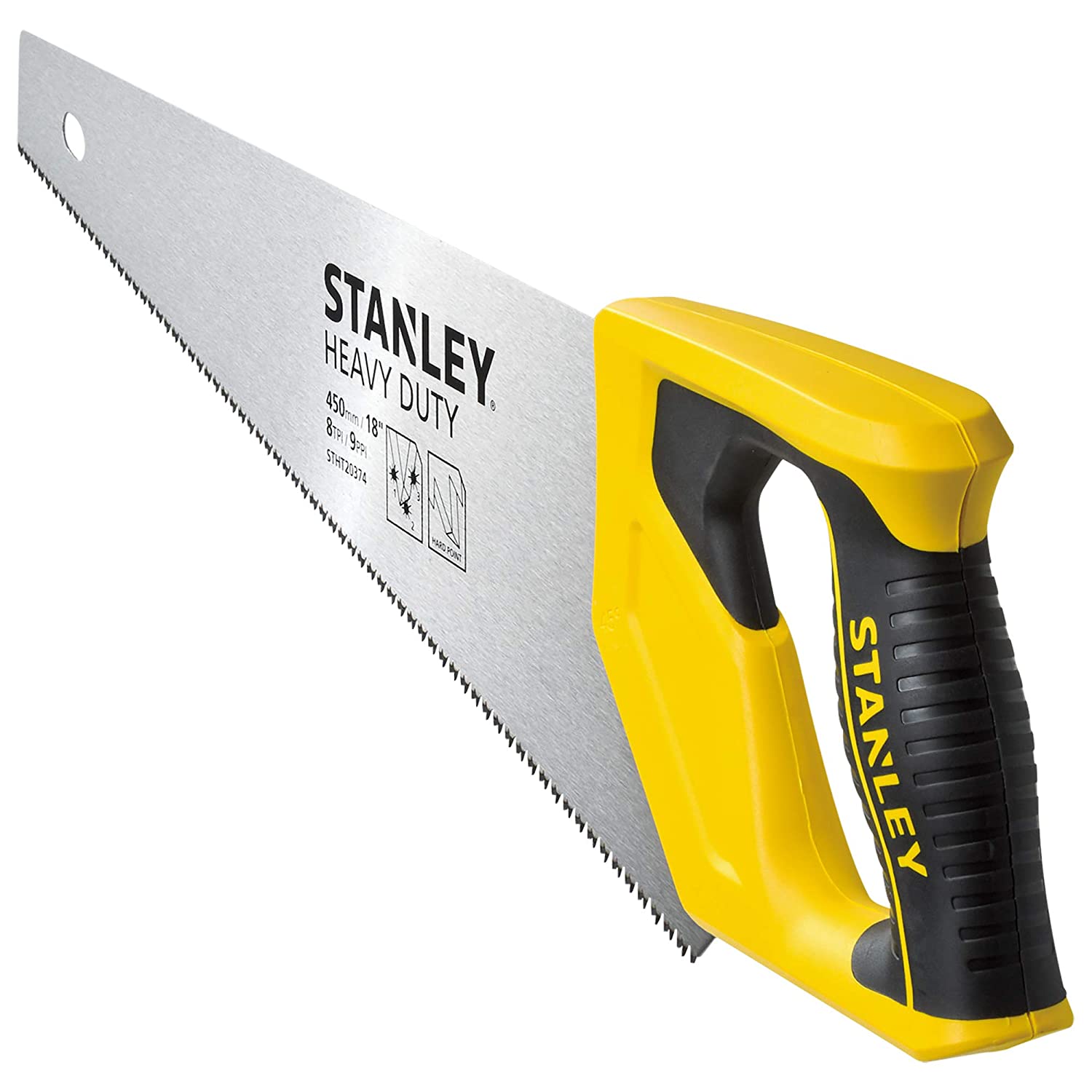 STANLEY STHT20374-LA 18” 450mm Heavy Duty Bi-Material Handsaw
