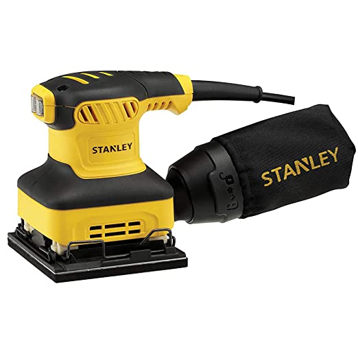 Stanley SS24-IN 240W, 1/4 Corded Electric Sheet Sander (Yellow and Black)