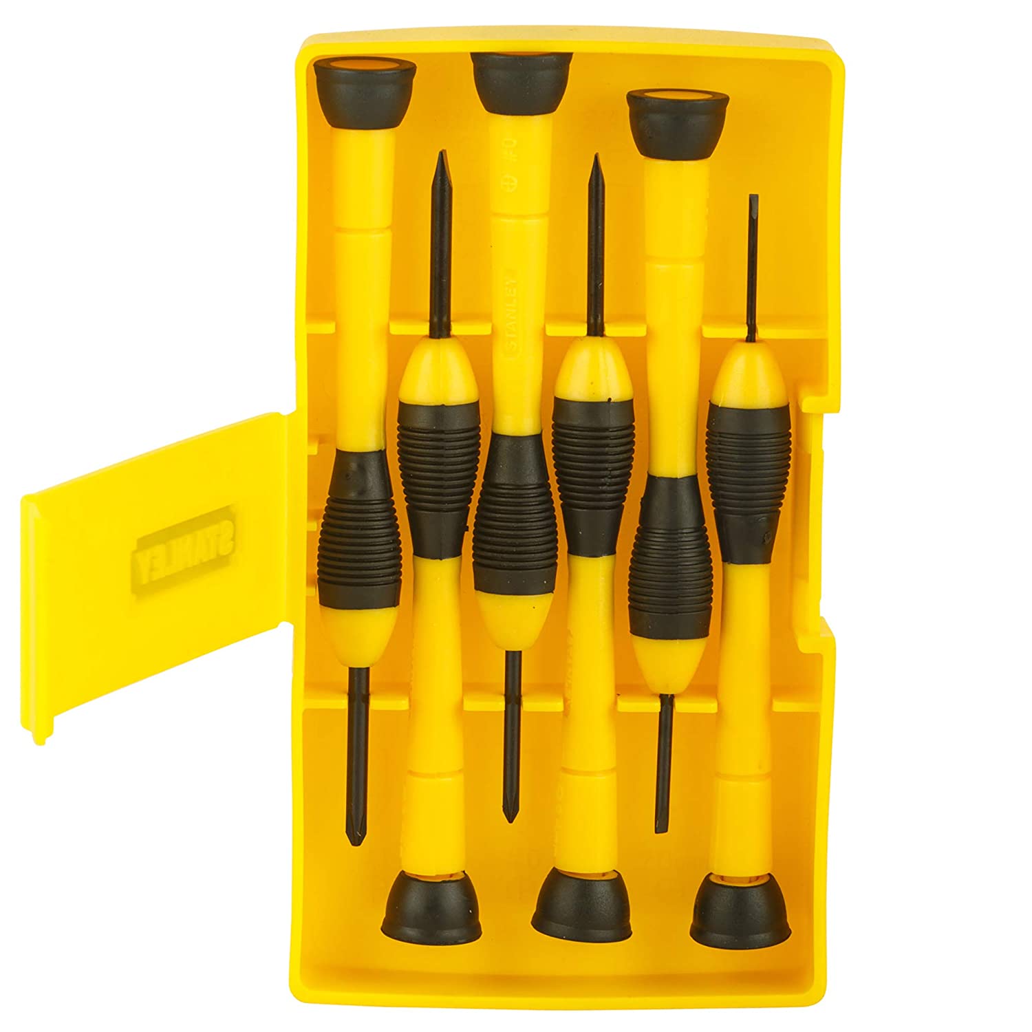 STANLEY 66-052 Bi Material Handle Precision Screwdriver Set (6 Piece)