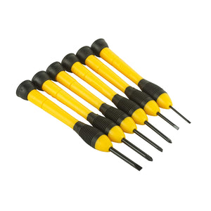 STANLEY 66-052 Bi Material Handle Precision Screwdriver Set (6 Piece)