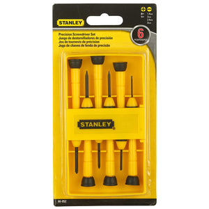 STANLEY 66-052 Bi Material Handle Precision Screwdriver Set (6 Piece)