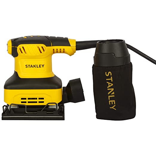 Stanley SS24-IN 240W, 1/4 Corded Electric Sheet Sander (Yellow and Black)