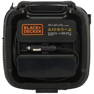 BLACK+DECKER ASI400-XJ 12V/160PSI Multipurpose Tyre Inflator with with Digital Guage, Autocut Off System and 2 Operating Modes