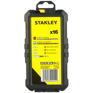 STANLEY STA7221-XJ Titanium Drilling and Screw Driving Set (16pc)