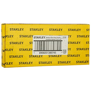 STANLEY 70-384 Offset Ring Chrome Vanadium Spanners-12x13mm