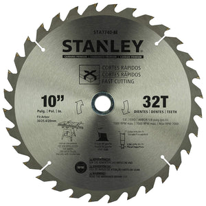 STANLEY STA7740-AE 10'' 32T Circular Saw Blade