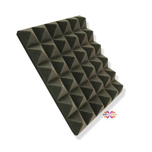 Acoustic Foam Pyramid 1ftx1ftx2" inch Professional Charcoal