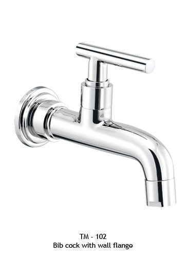 TM102
Bib cock with wall flange