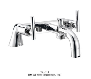 TM114
Bath tub mixer (exposed adj. legs)