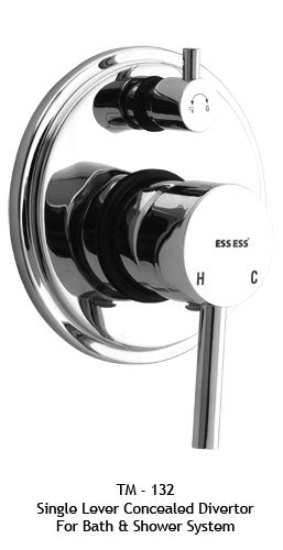TM132
Single lever concealed divertor for bath & shower system