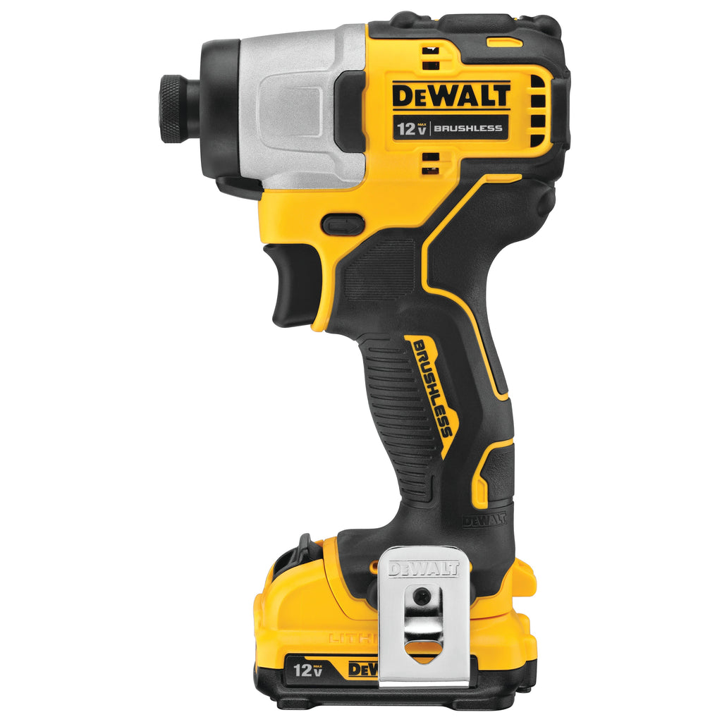 DEWALT DCF801D2 12V XR Brushless Sub-Compact Impact Driver - 2x 2Ah