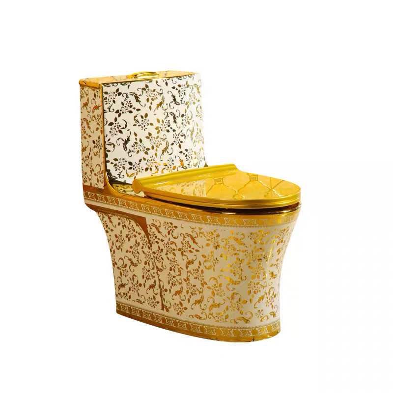Fortune G1003 floral gold commode | Zakamlova Hardware Store