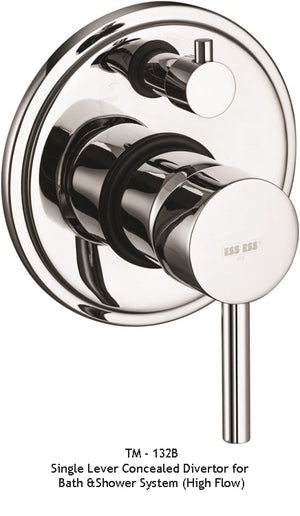 TM132b
Single lever concealed divertor for bath & shower system (High flow)